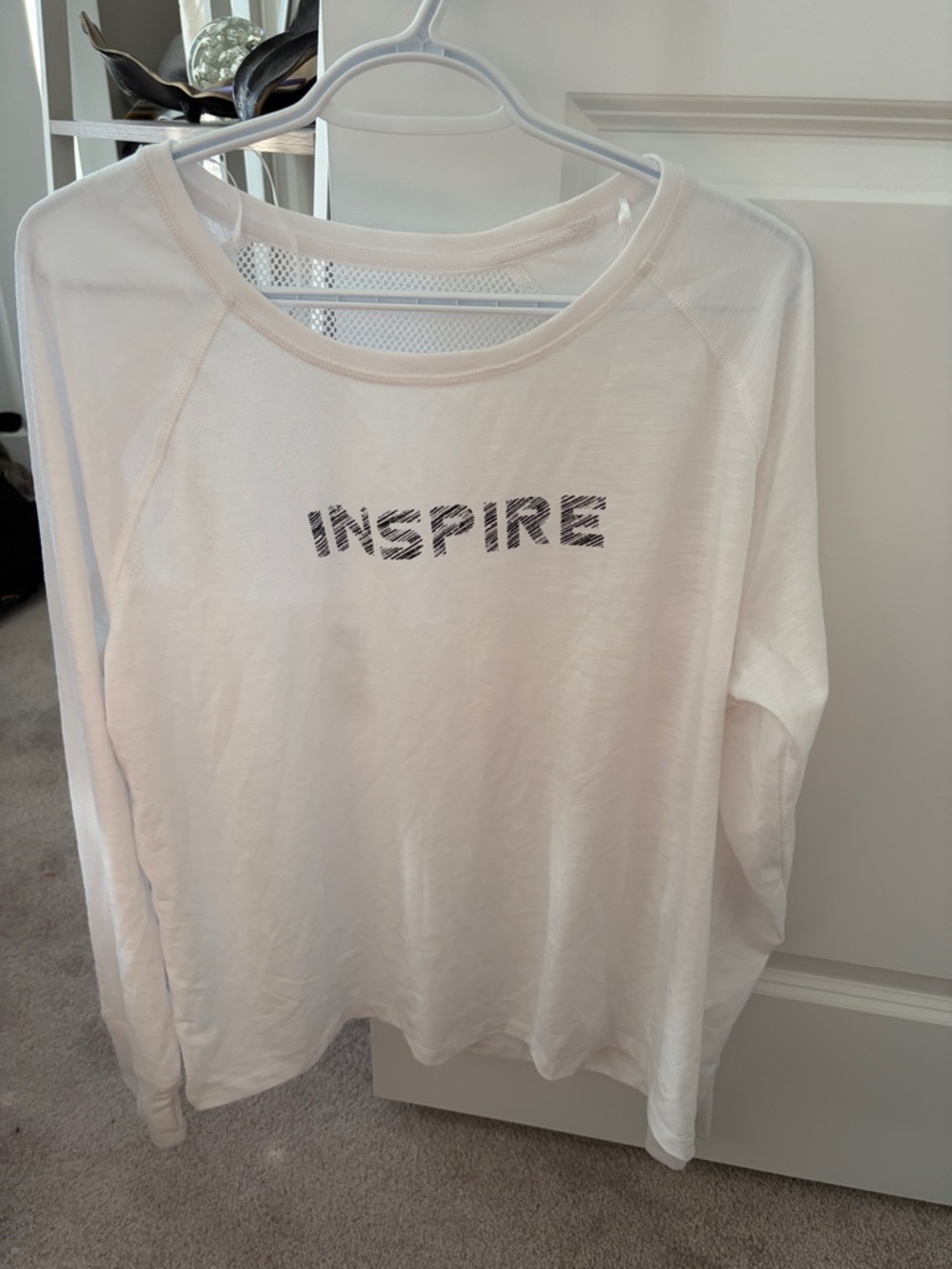 Inspire Graphic Long-Sleeve Sweatshirt — White
